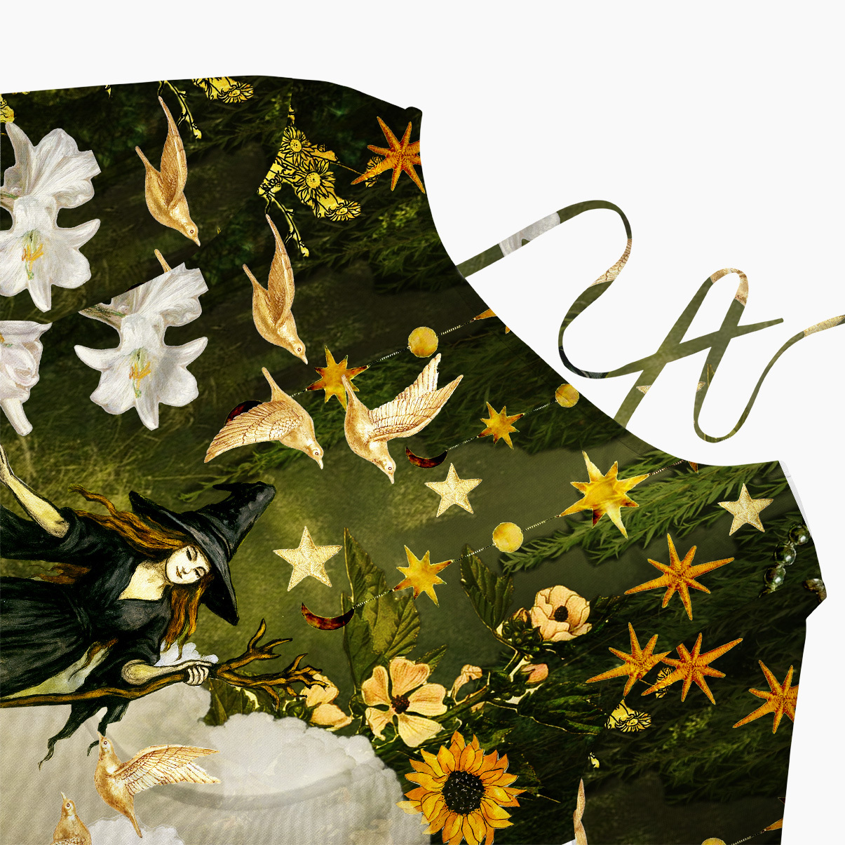 Purplehecate Garden of the Celestial Witch Beachwear Cover-Up Dress