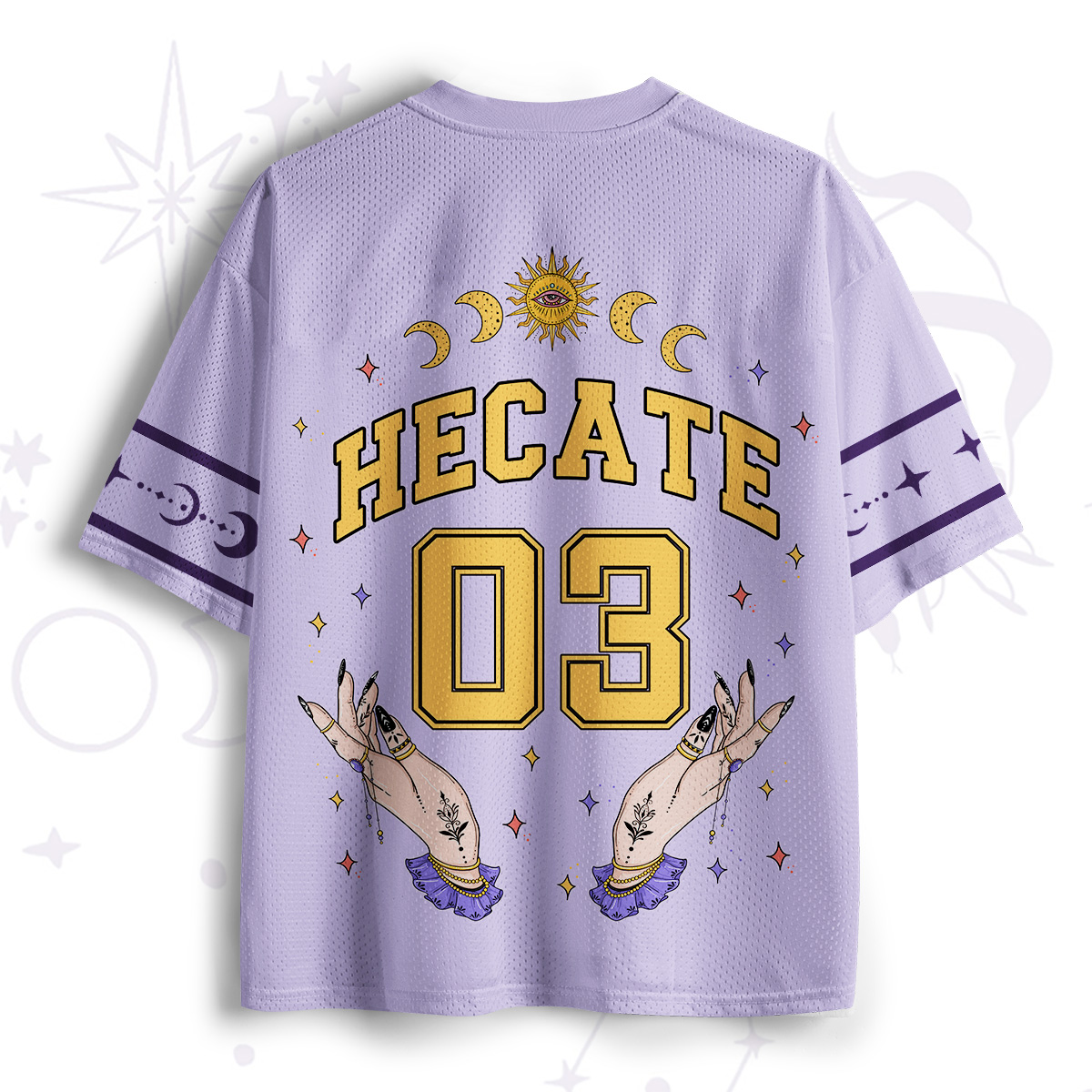Purplehecate Hecate Moonlight Sorcery White Mesh Jersey