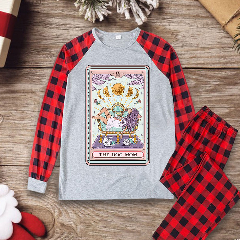 Purplehecate The Dog Mom Tarot Christmas Pajamas