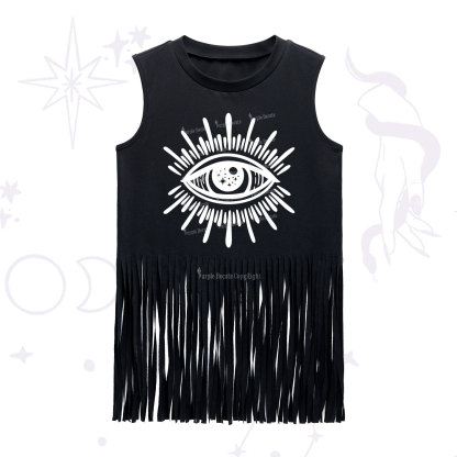 Purplehecate Evil Eye Fringe Tank Top