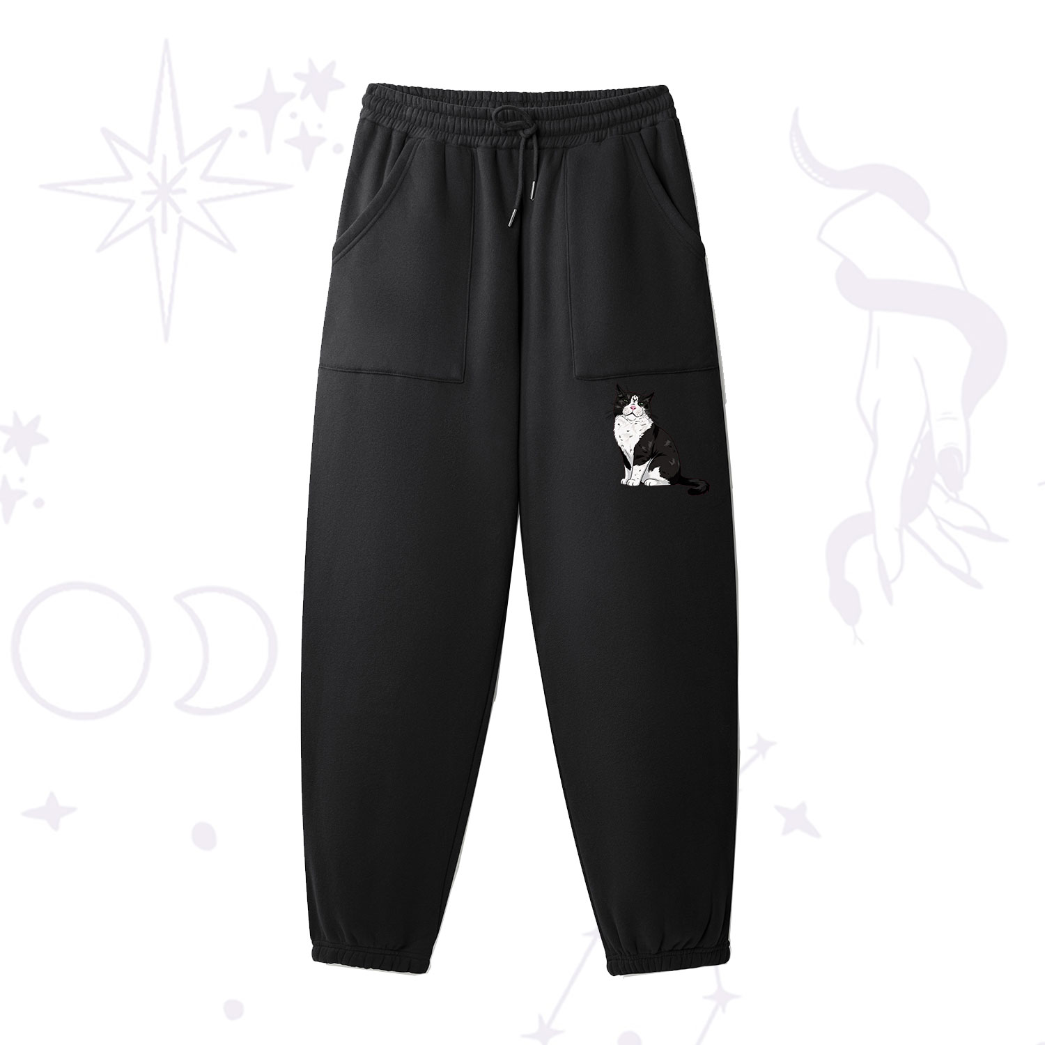 Purplehecate Sorry I Can't Go I'm an Indoor Cat Fleece Sweatpants