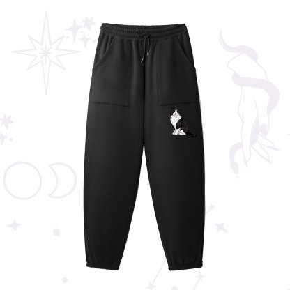 Purplehecate Sorry I Can't Go I'm an Indoor Cat Fleece Sweatpants