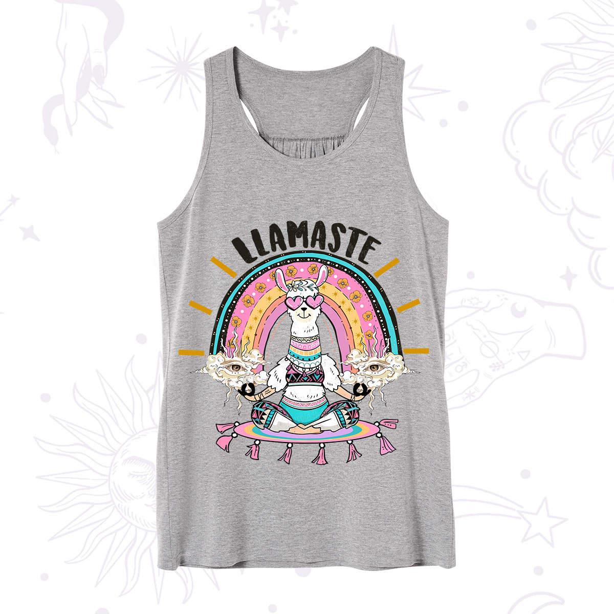 Purplehecate Llama Meditating Tank