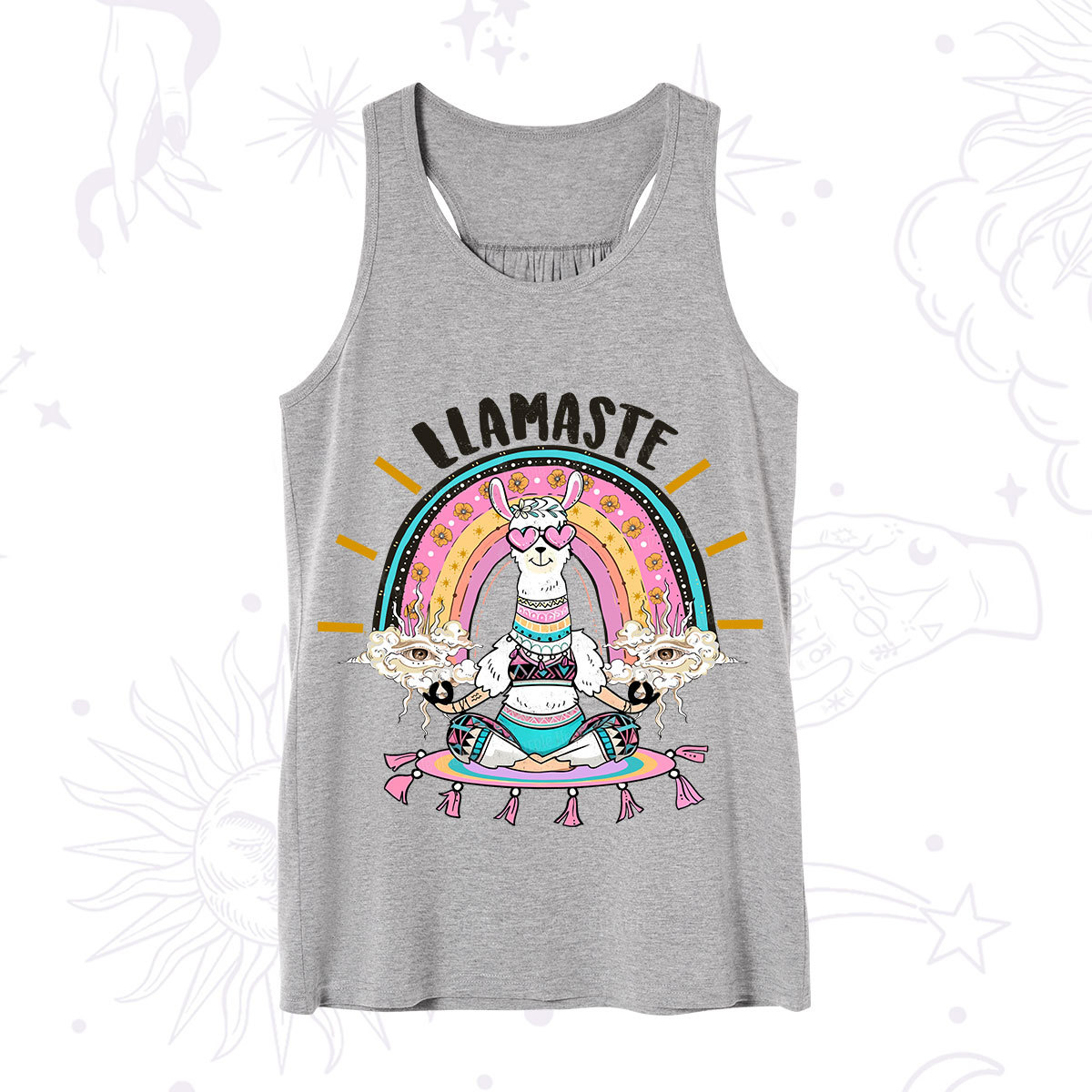 Purplehecate Llama Meditating Tank