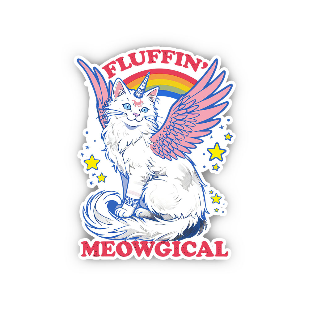 Purplehecate Fluffin Meowgical Sticker
