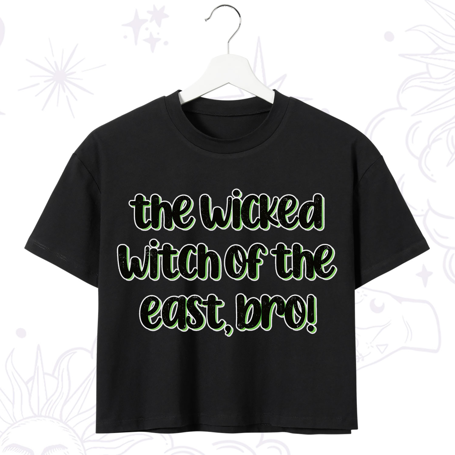 Purplehecate The Wicked Witch of the East Bro Crop T-Shirt