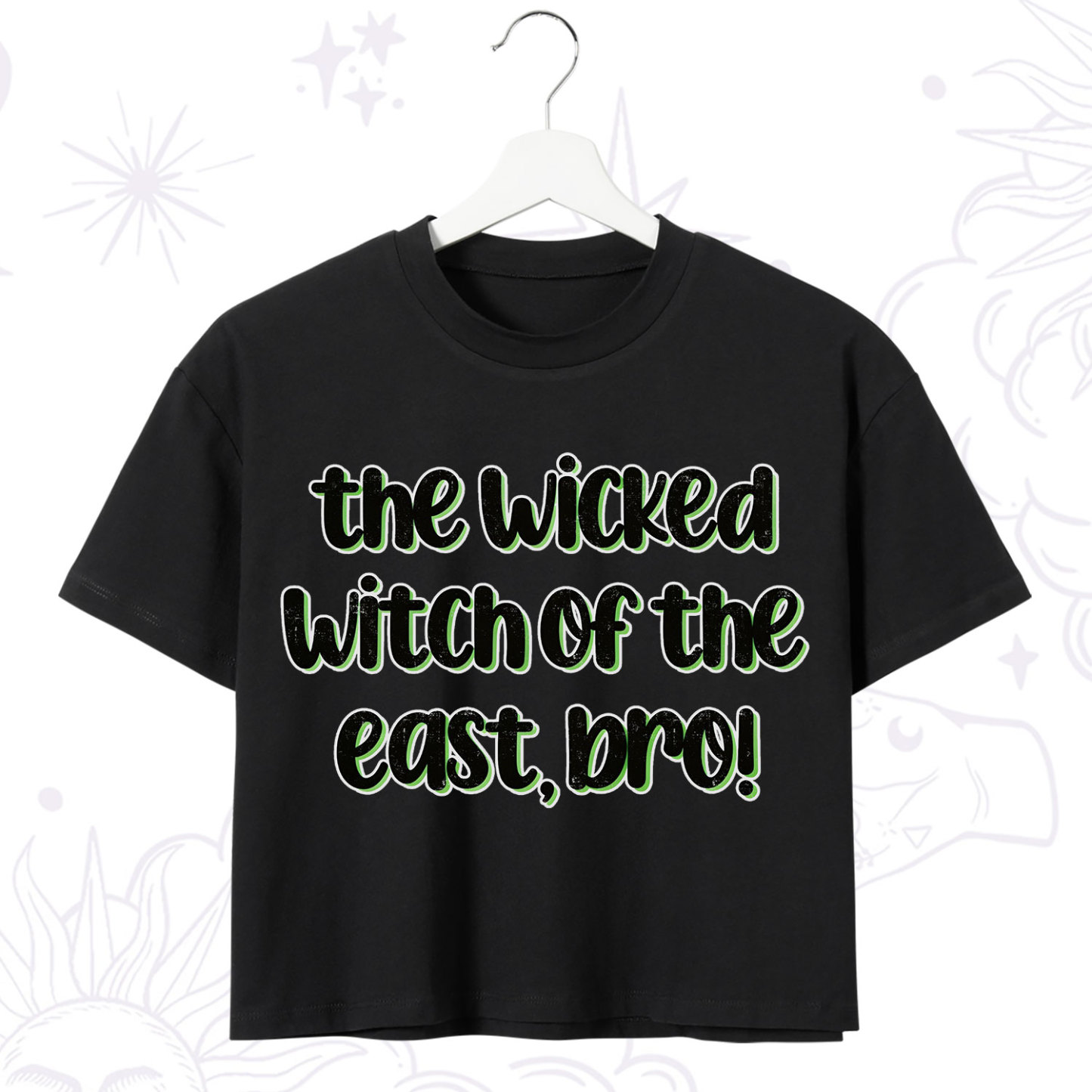Purplehecate The Wicked Witch of the East Bro Crop T-Shirt