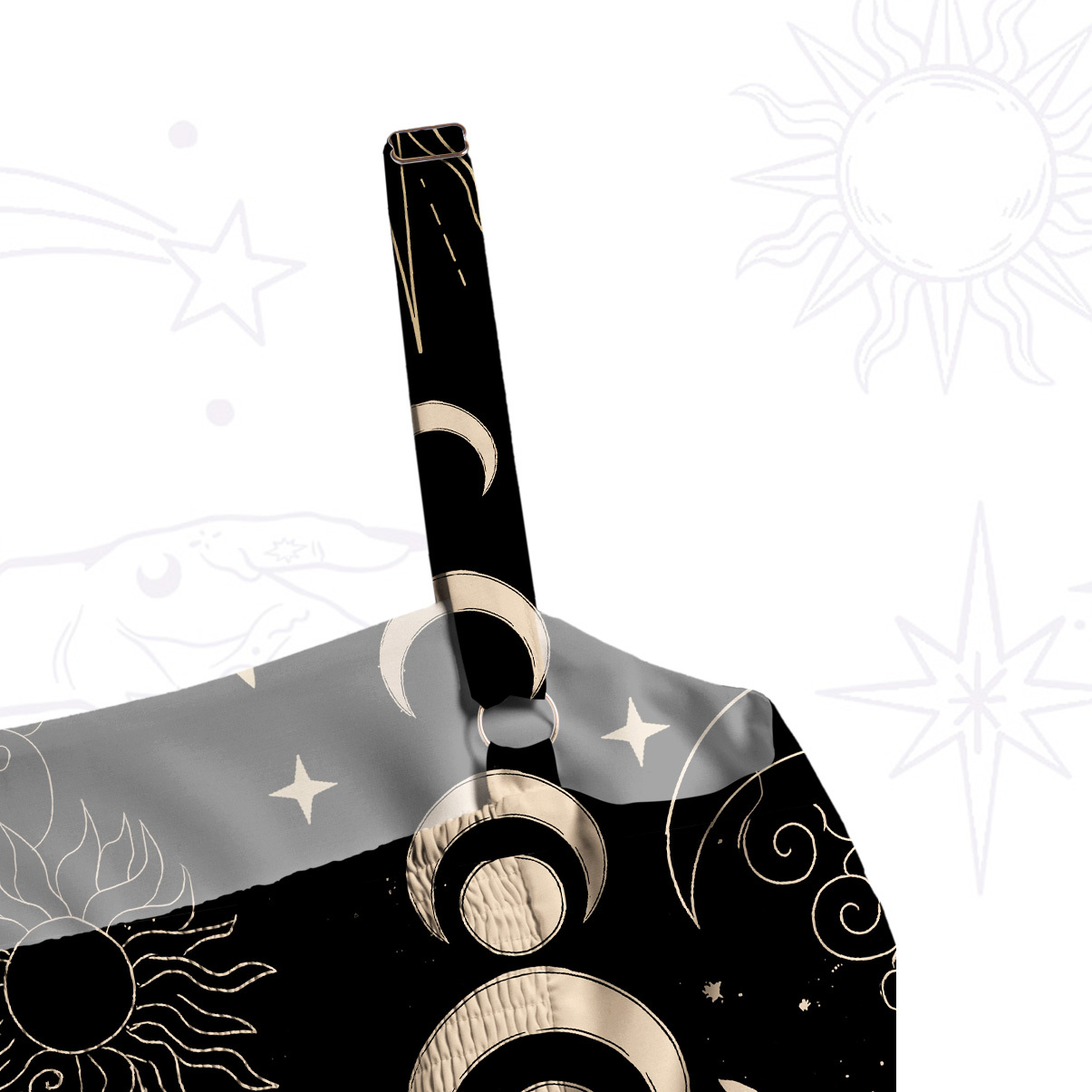 Purplehecate Lunar Eclipse Wide Straps Maxi Dress