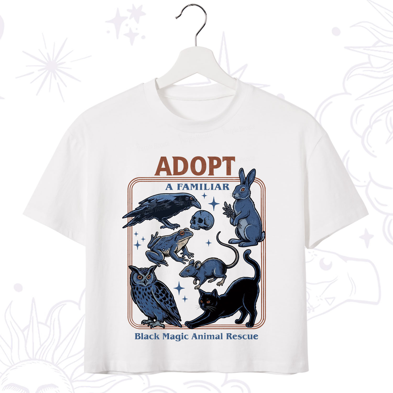 Purplehecate Adopt a Familiar Crop T-Shirt