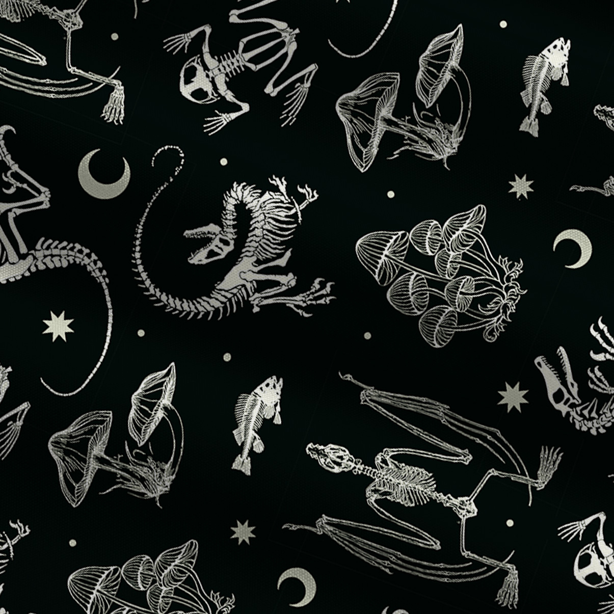 Purplehecate Prehistoric Fantasy Wide Leg Jumpsuit