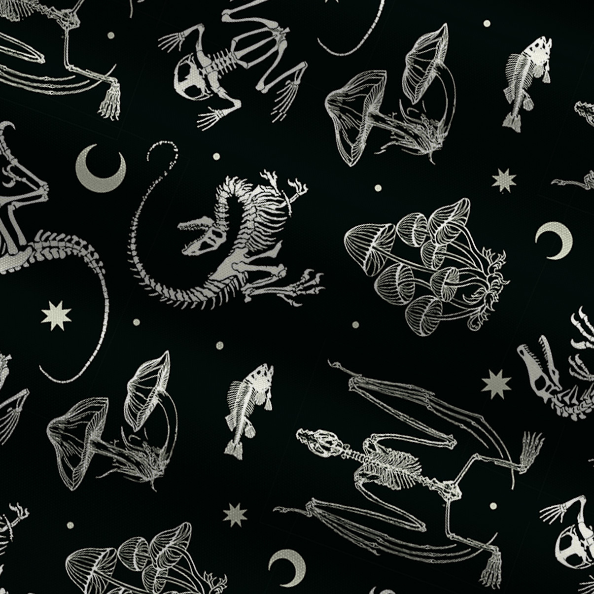 Purplehecate Prehistoric Fantasy Wide Leg Jumpsuit