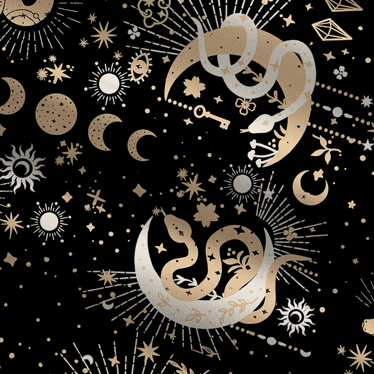 Purplehecate Divine Serpent Under the Moon Wide Leg Jumpsuit