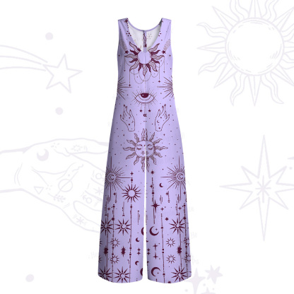 Purplehecate Solar Oracle Wide Leg Jumpsuit