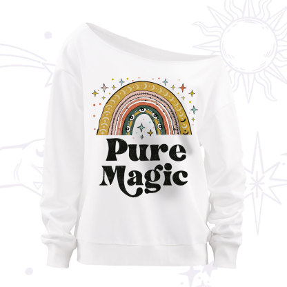 Purplehecate Pure Magic Off The Shoulder Sweatshirt