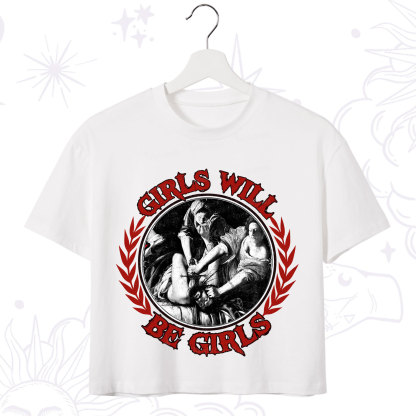 Purplehecate Girls Will Be Girls Witch Crop T-Shirt