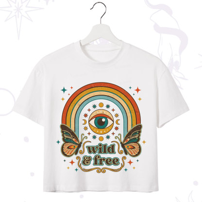 Purplehecate Wild And Free Crop T-Shirt