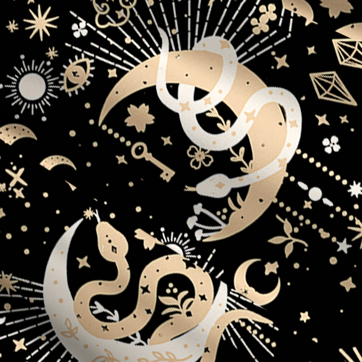 Purplehecate Divine Serpent Under the Moon Convertible Maxi Skirt