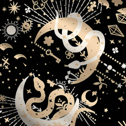 Purplehecate Divine Serpent Under the Moon Convertible Maxi Skirt