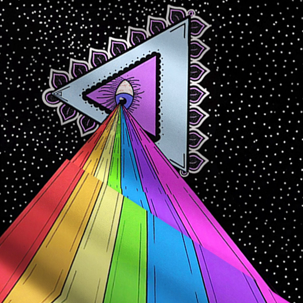 Purplehecate Prism of Rainbow Convertible Maxi Skirt