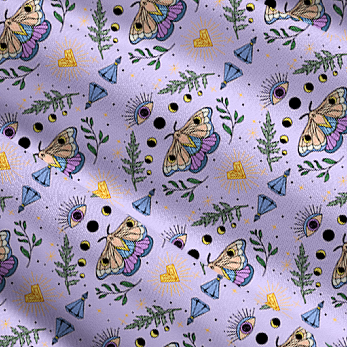 Purplehecate Luna Moth Witch Convertible Maxi Skirt