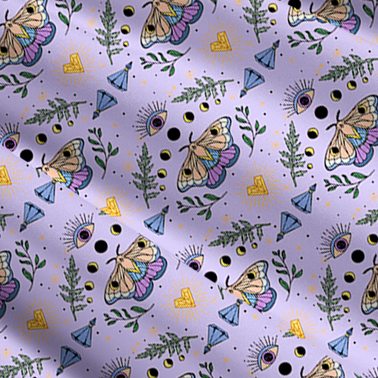 Purplehecate Luna Moth Witch Convertible Maxi Skirt