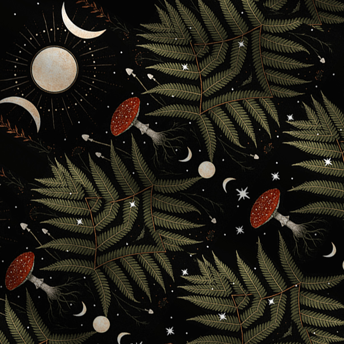 Purplehecate Moonlit Mushroom Gown Convertible Maxi Skirt