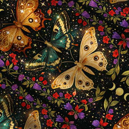 Purplehecate Mystic Butterfly Whisper Convertible Maxi Skirt