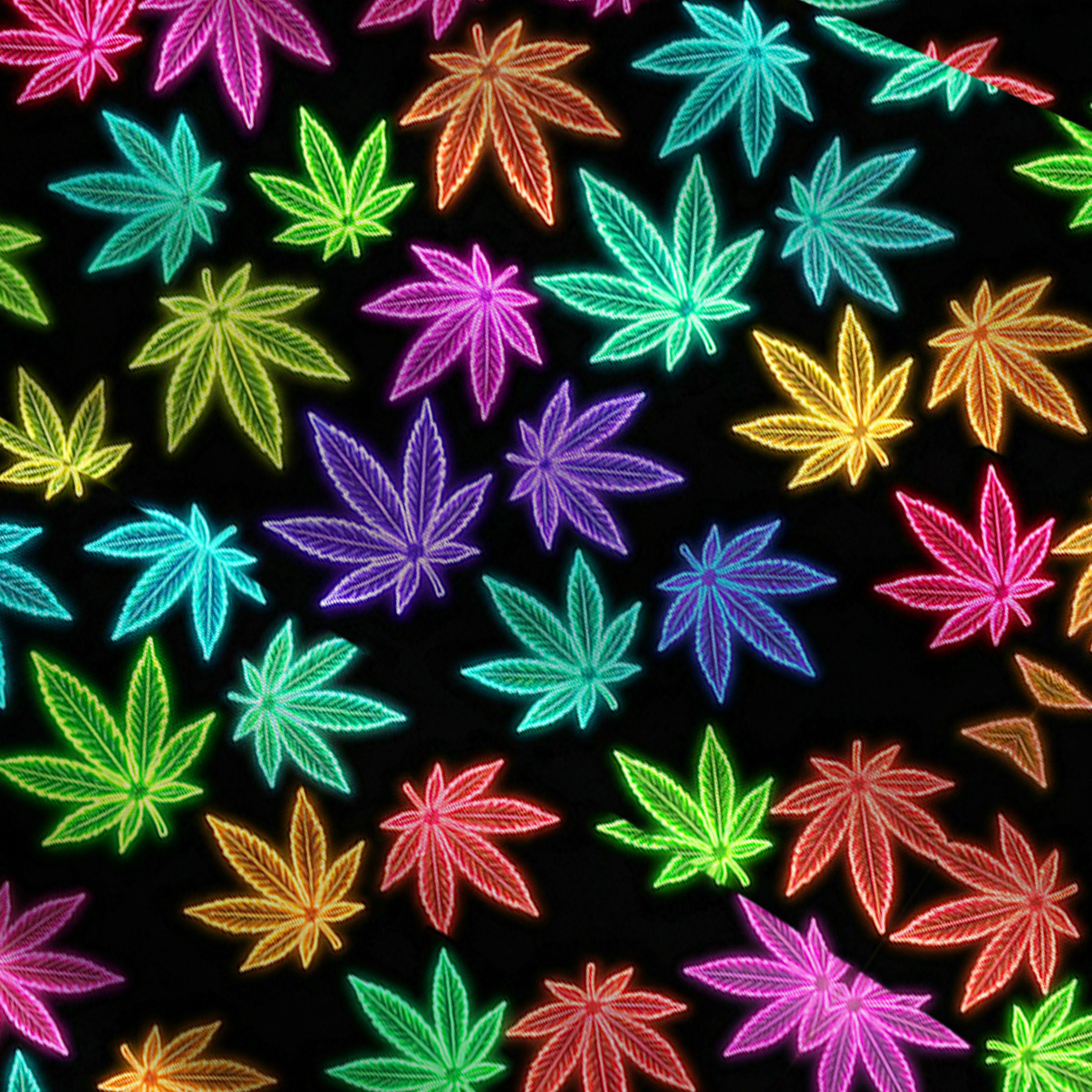 Purplehecate Trippy Weed Convertible Maxi Skirt