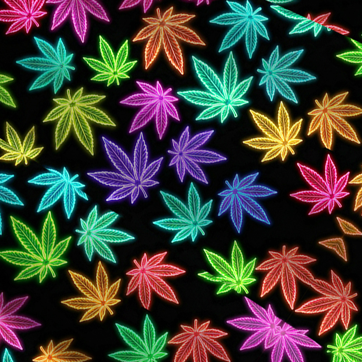 Purplehecate Trippy Weed Convertible Maxi Skirt