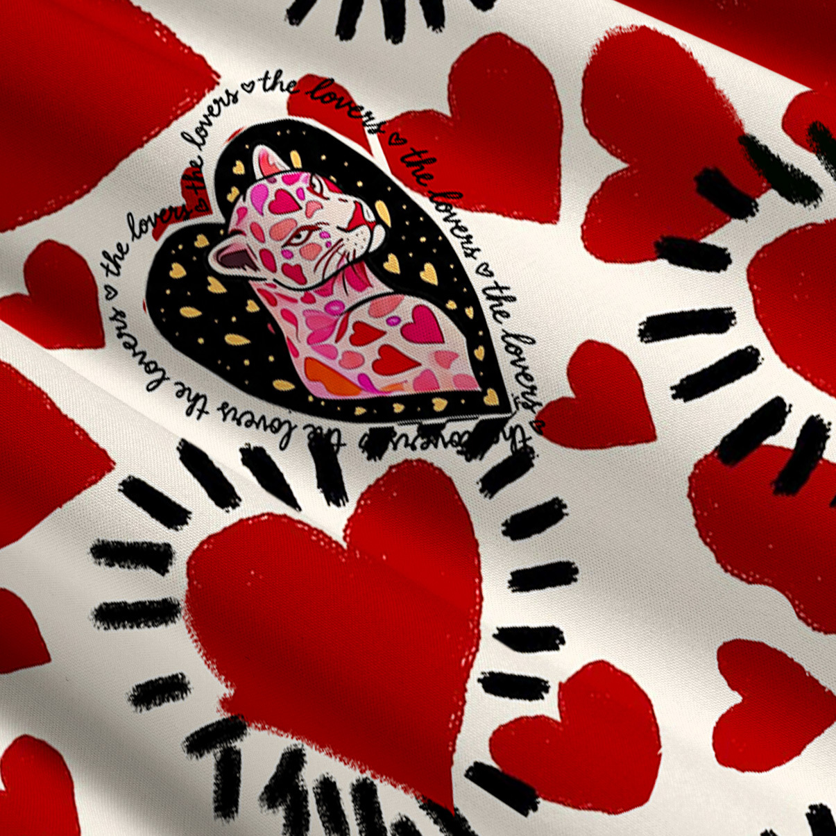 Purplehecate Wild Love Leopard Heart Convertible Maxi Skirt