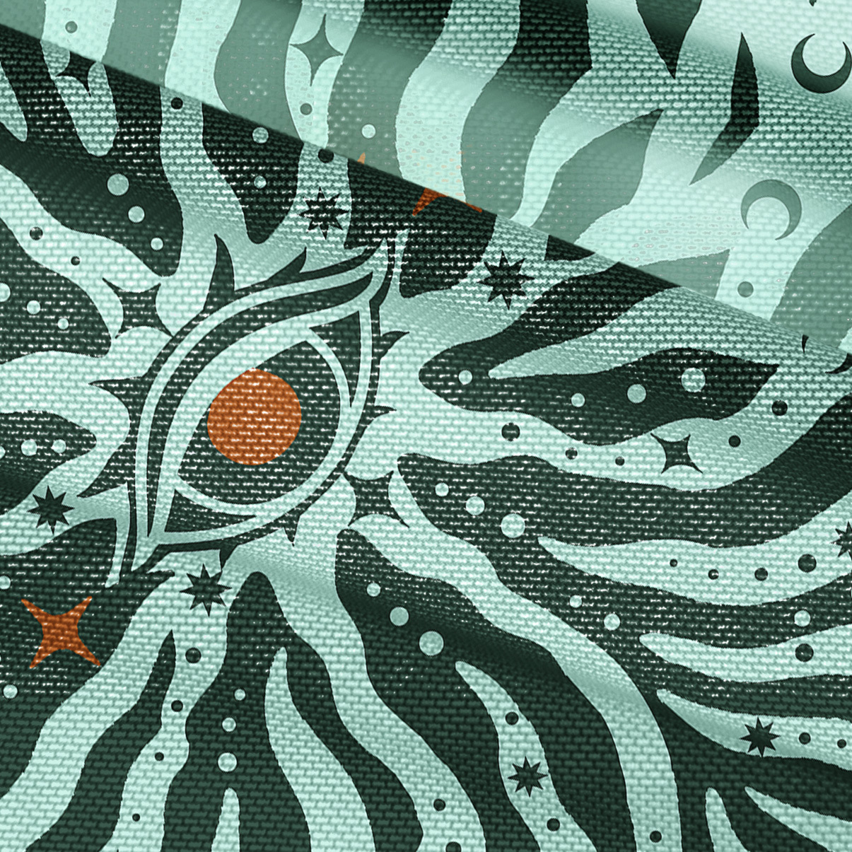 Purplehecate Green Vision Illusion Mesh Button Up Top