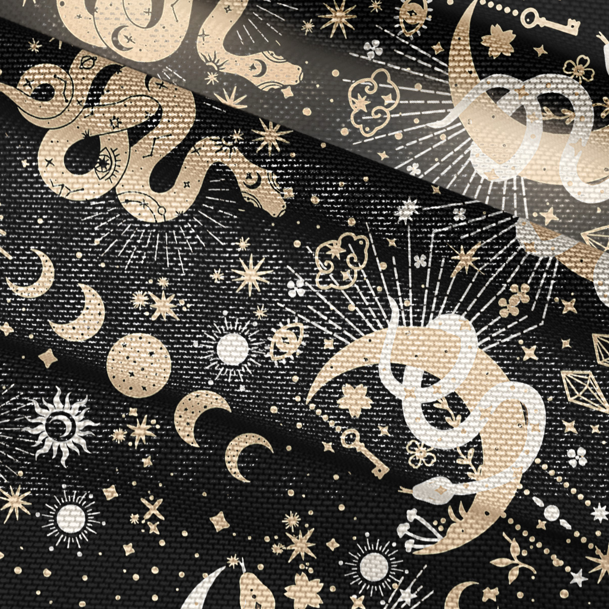 Purplehecate Divine Serpent Under the Moon Mesh Button Up Top