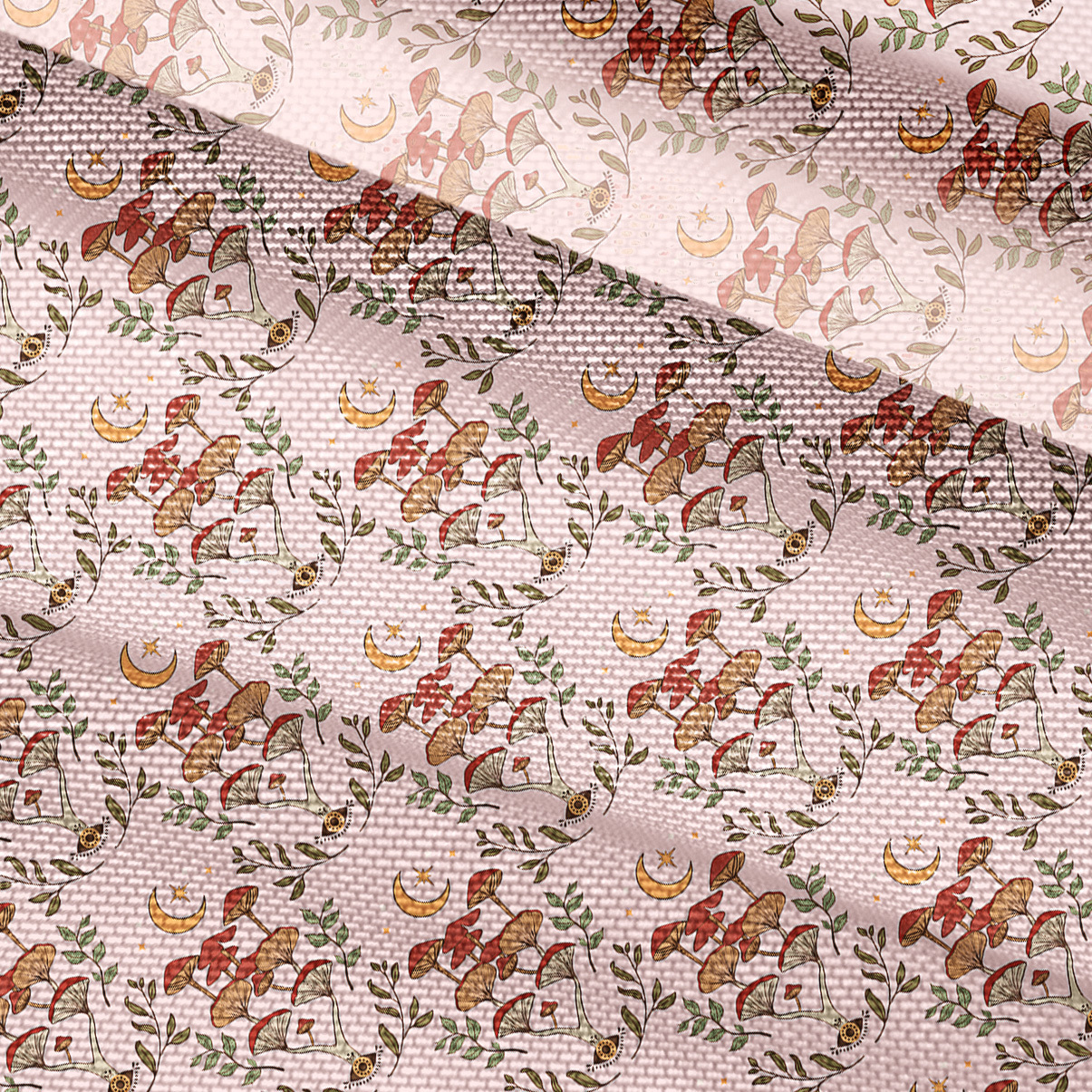 Purplehecate Psychedelic Mushrooms Mesh Button Up Top