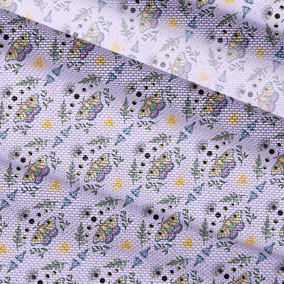 Purplehecate Luna Moth Witch Mesh Button Up Top