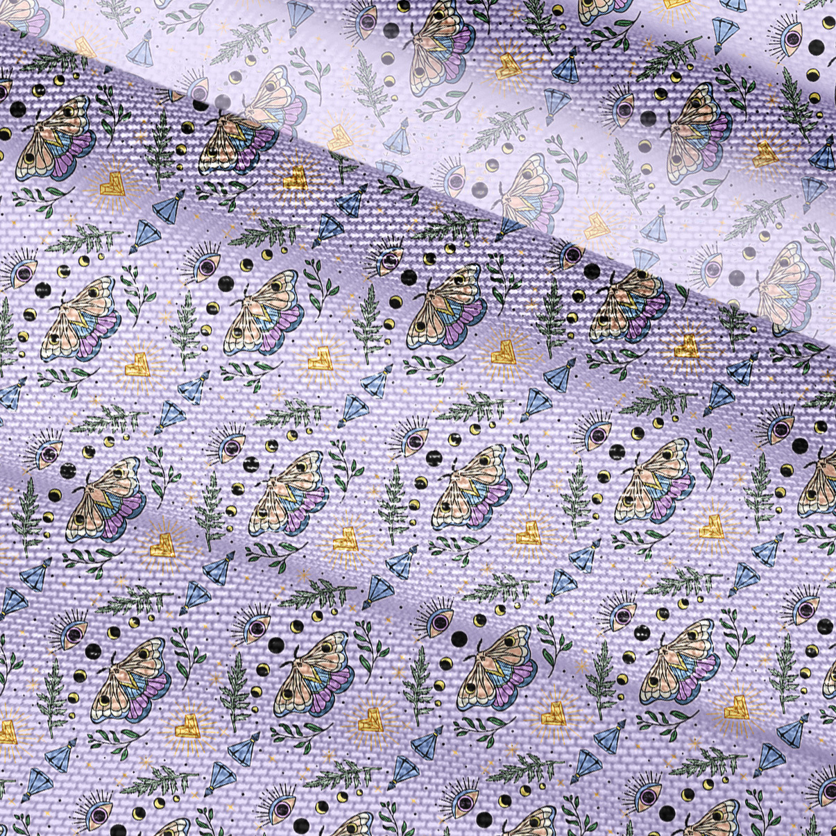 Purplehecate Luna Moth Witch Mesh Button Up Top