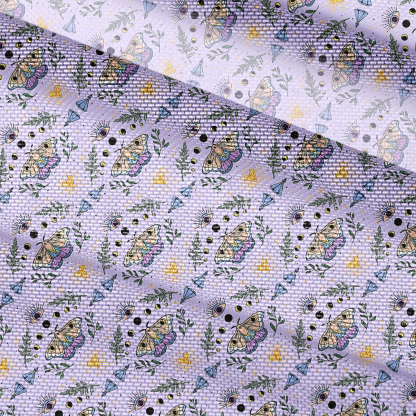 Purplehecate Luna Moth Witch Mesh Button Up Top