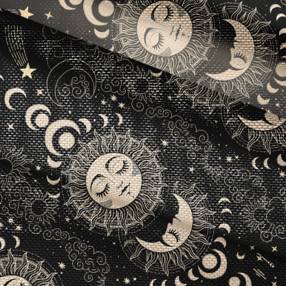 Purplehecate Lunar Eclipse Mesh Button Up Top