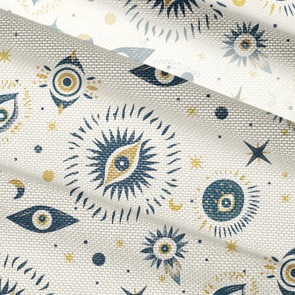 Purplehecate Sun Eye Mesh Button Up Shirt