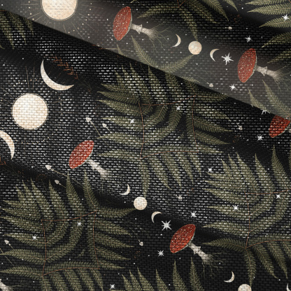 Purplehecate Moonlit Mushroom Gown Mesh Button Up Top