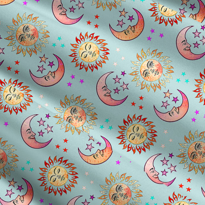 Purplehecate Dancing Suns and Lunar Dreams Convertible Maxi Skirt
