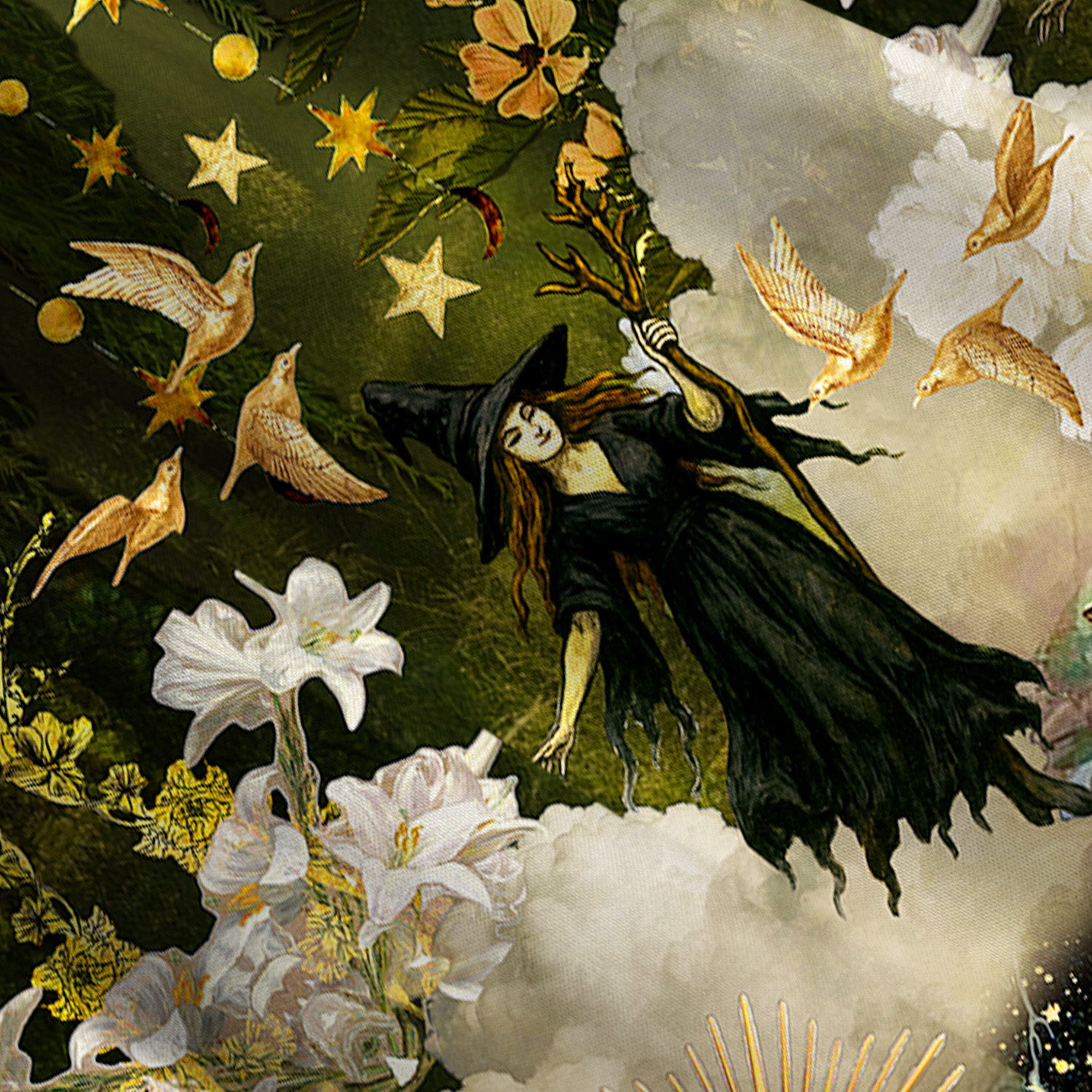Purplehecate Garden of the Celestial Witch Convertible Maxi Skirt