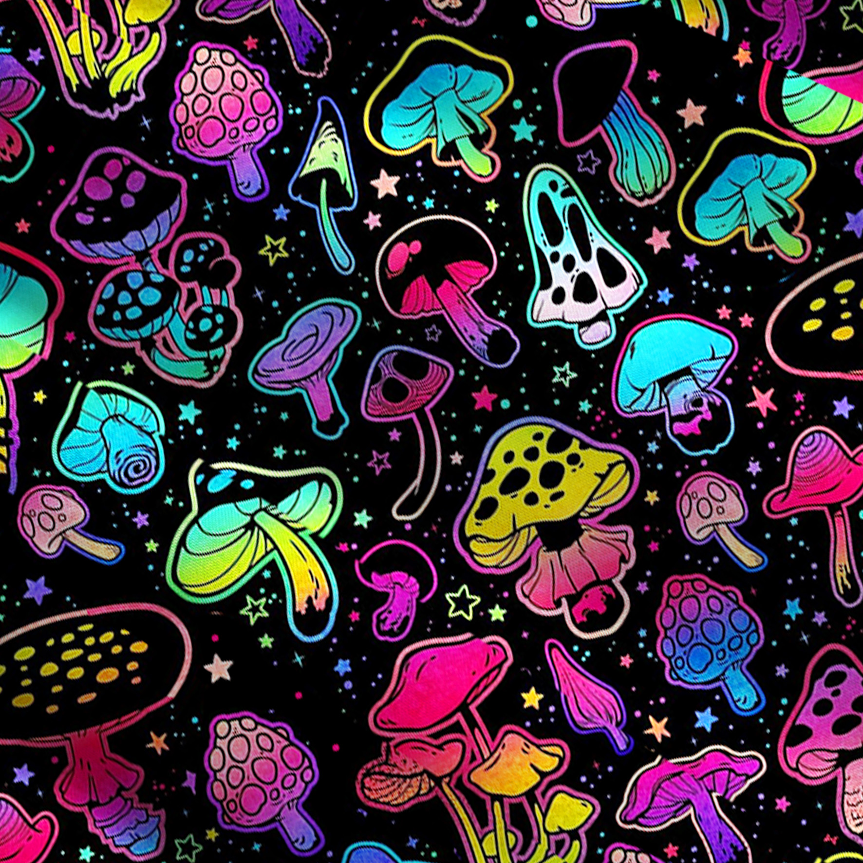 Purplehecate Psychedelic Mushroom Rave Convertible Maxi Skirt
