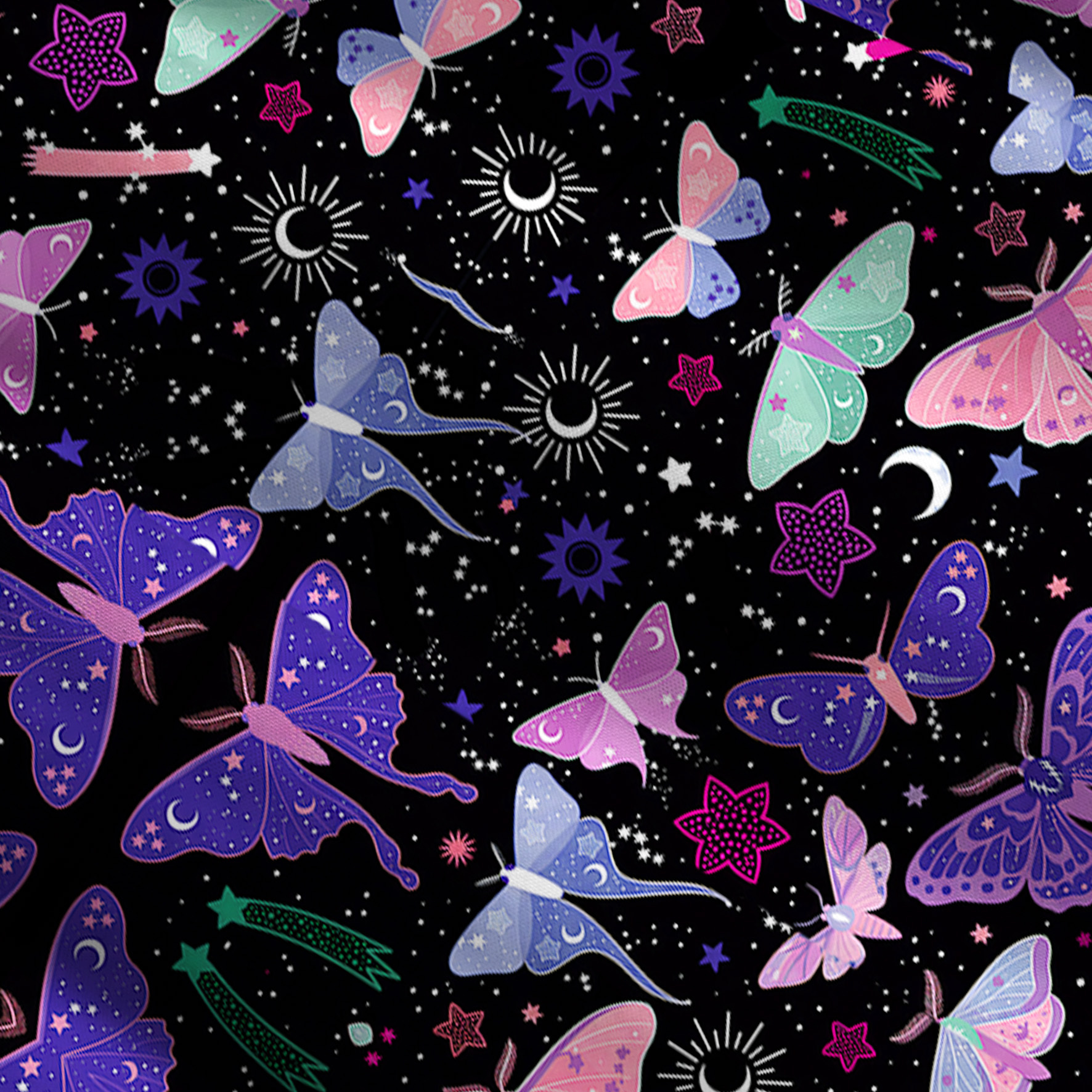 Purplehecate Midnight Moth Convertible Maxi Skirt