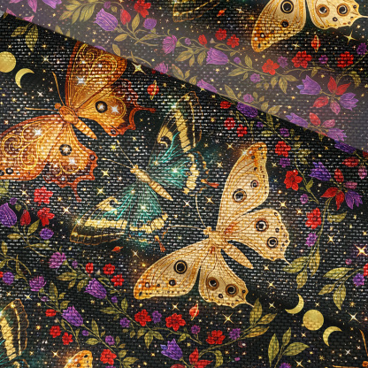 Purplehecate Mystic Butterfly Whisper Mesh Button Up Top