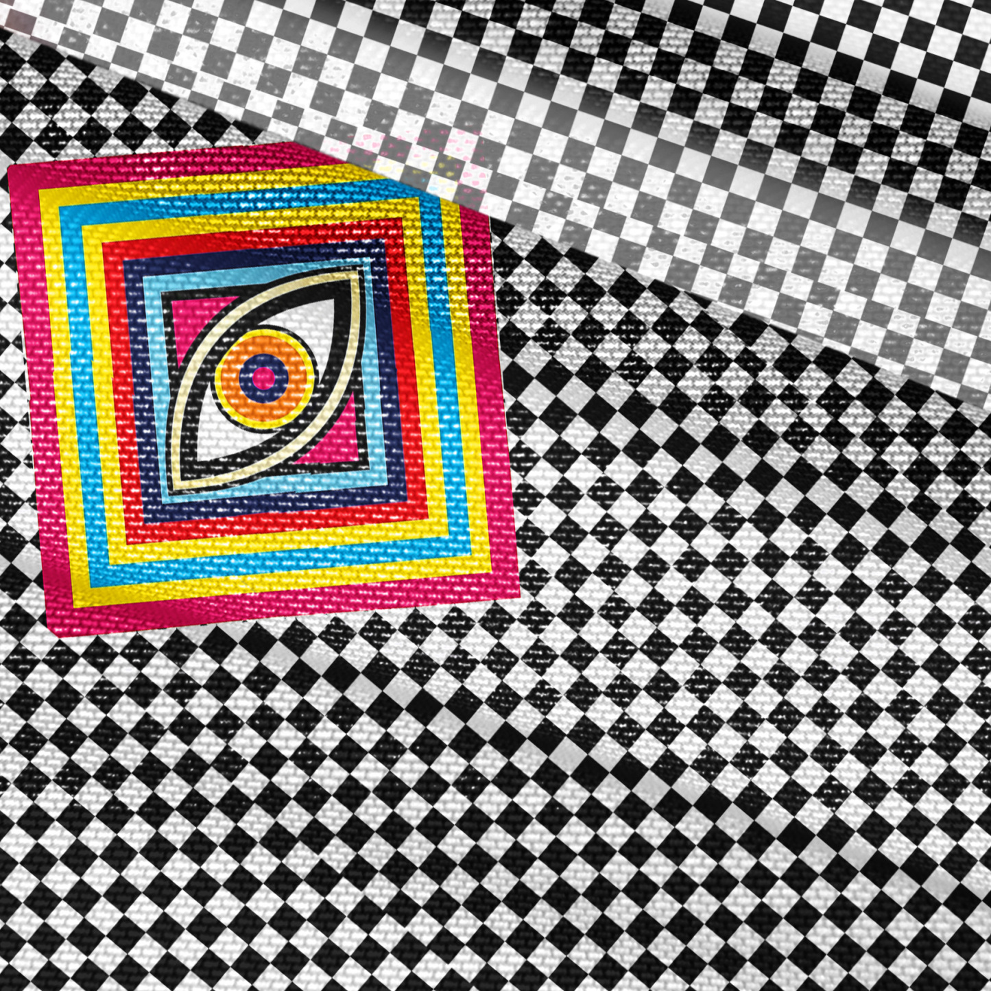 Purplehecate Eye of Illusion Mesh Button Up Shirt