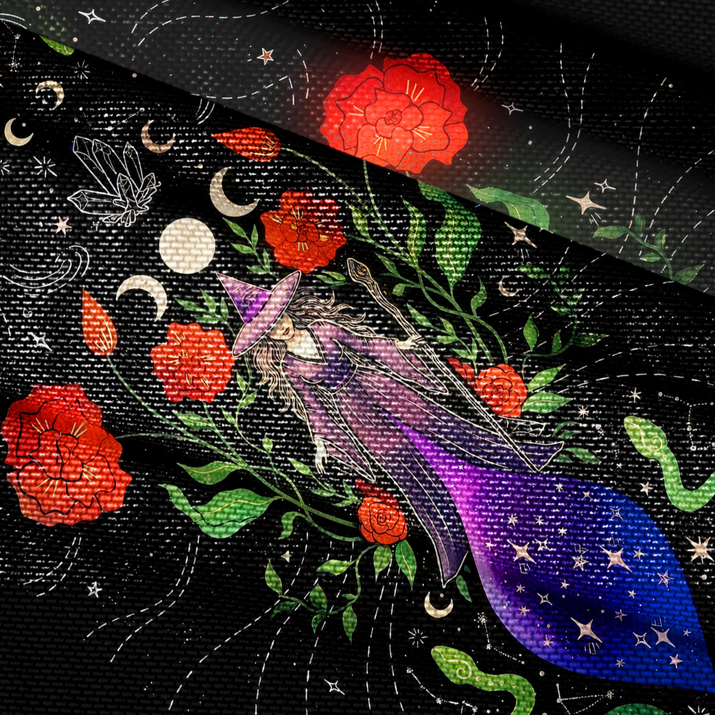 Purplehecate Moon Witch Garden Mesh Button Up Shirt