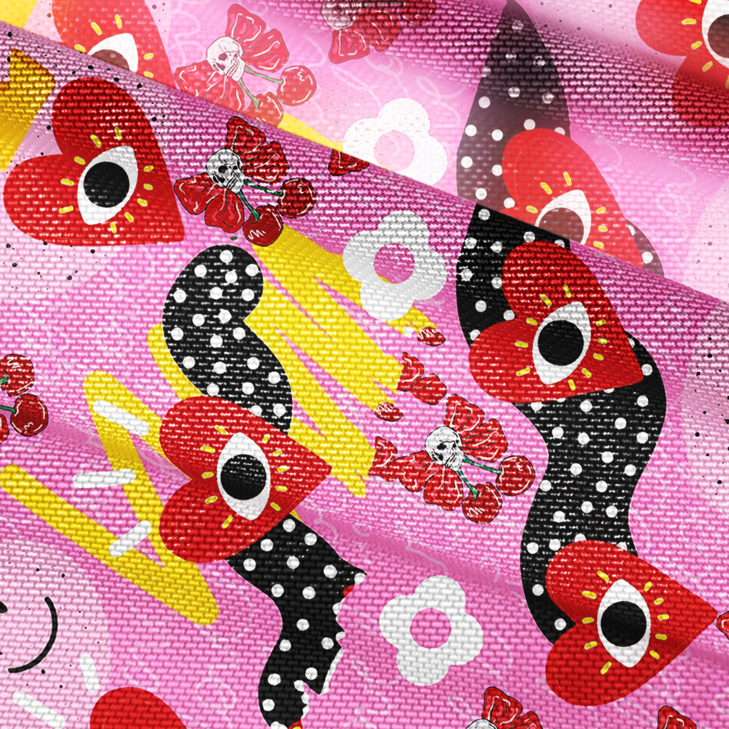 Purplehecate Evil Eye Heart Mesh Button Up Shirt