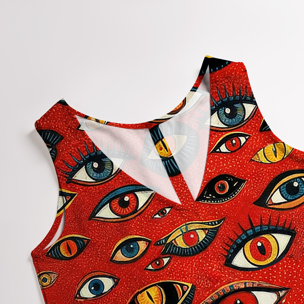 Purplehecate Cosmic Watcher Cat Wide Leg Jumpsuit