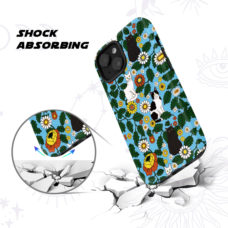 Purplehecate Daisy Cat  Garden Phone Case