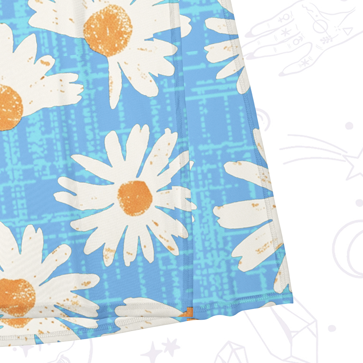 Purplehecate Daisy Daydream Mesh Maxi Tank Beach Dress